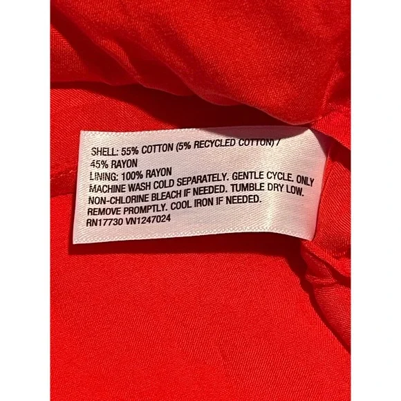 00681 Kate Spade New York Scallop Hem A Line Dress Sleeveless Square Neck Size S - Picture 7 of 11